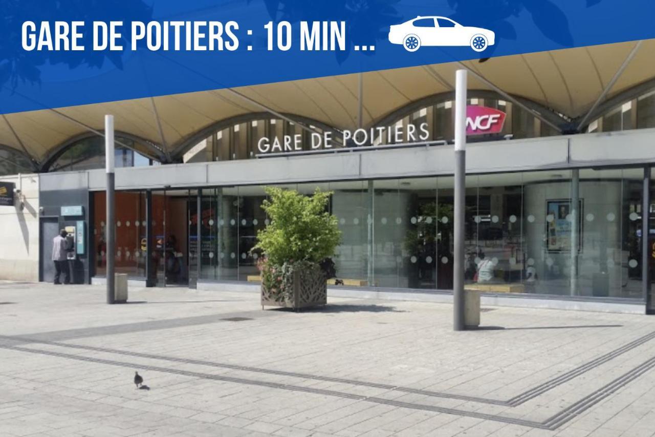 Bel Appartement T2 Climatise Avec Piscine Poitiers-Futuroscope-Creps De Poitiers Vouneuil-sous-Biard Eksteriør billede