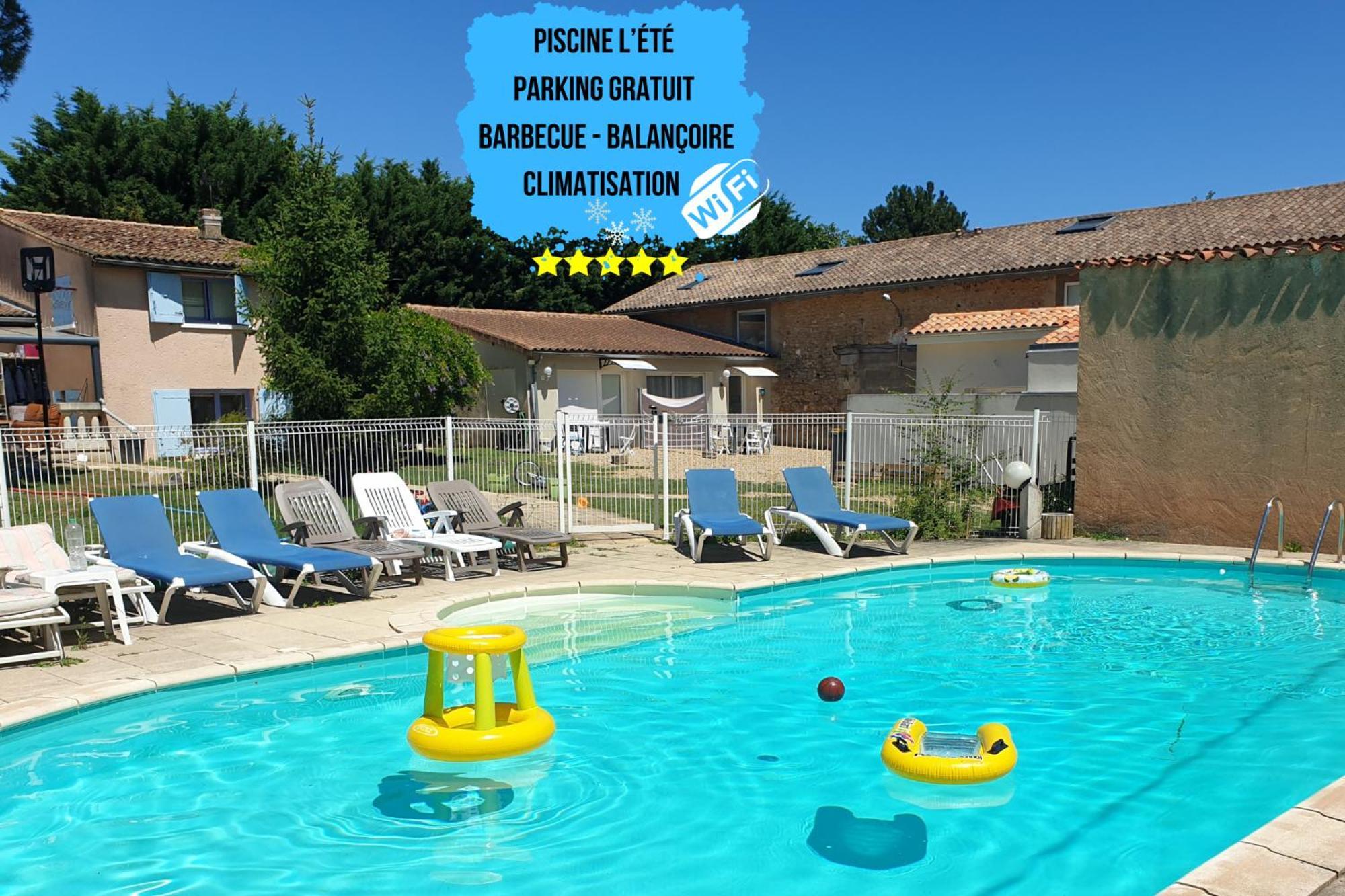 Bel Appartement T2 Climatise Avec Piscine Poitiers-Futuroscope-Creps De Poitiers Vouneuil-sous-Biard Eksteriør billede
